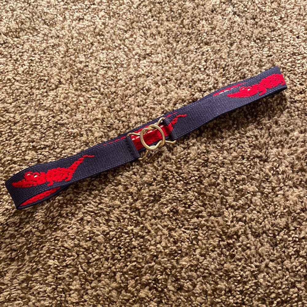 Vintage Red and Blue Lacoste belt